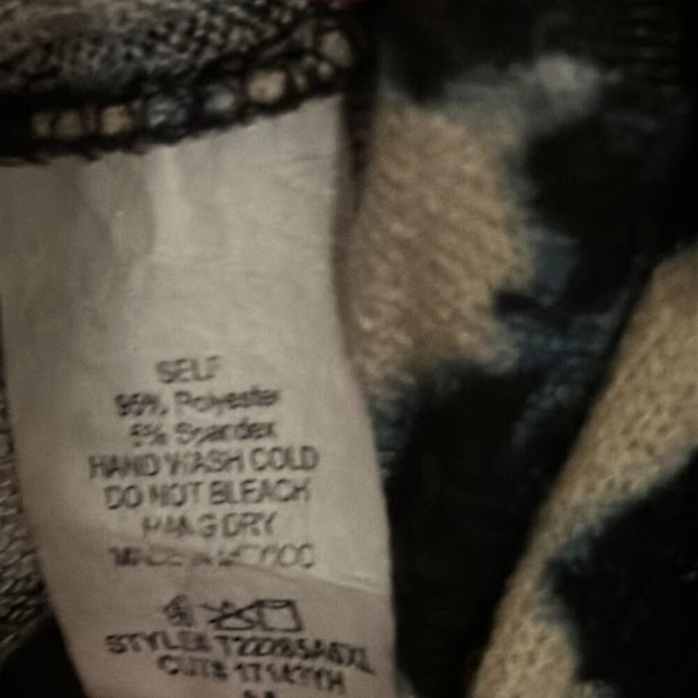 White Birch Animal Print with Hood Womens Medium - Picture 5 of 6